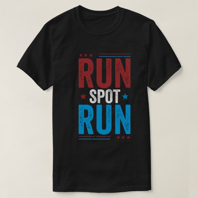 Camiseta Executar Execução de Ponto, Ponto, Executar Eleiçã (Frente do Design)