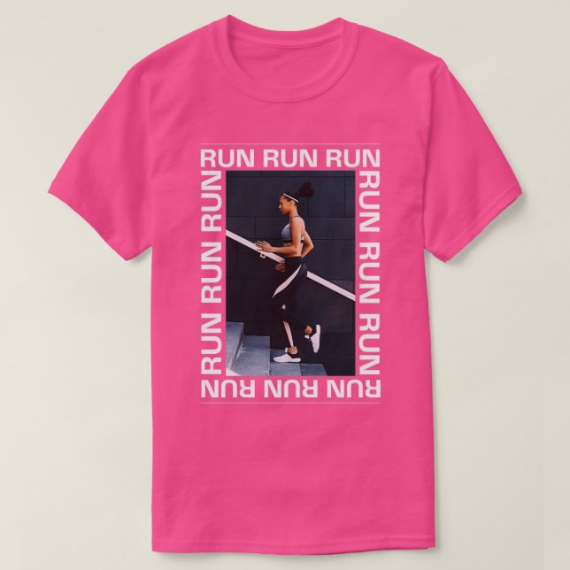 Camiseta Executar Executar Execução Fotografia Design 1 (Frente do Design)