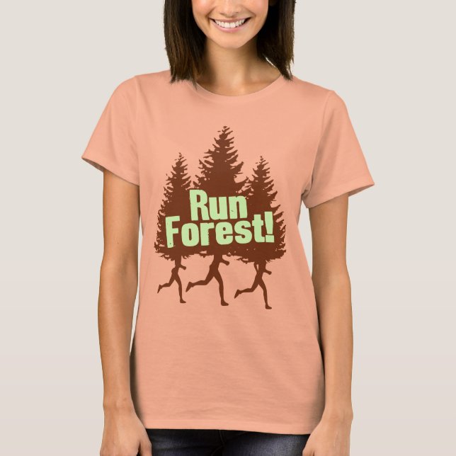 Camiseta Executar Floresta (Frente)