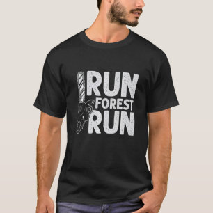 Camiseta Executar Floresta Executar Lumberjack Chainsaw Log