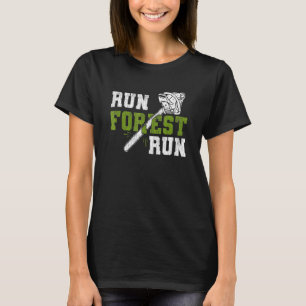 Camiseta Executar Floresta - Lumberjack Chainsaw Logger Woo
