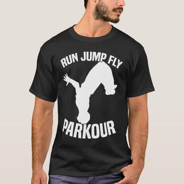 Camiseta Executar Jump Fly Parkour (Frente)