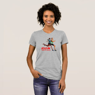 Camiseta Executar juntos   Bella-Canvas-Ajustado-fino
