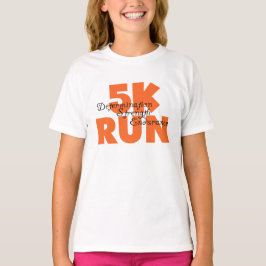 Camiseta Executar Laranja de 5K