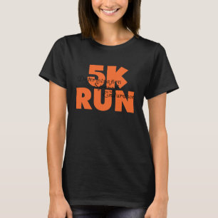 Camiseta Executar Laranja de 5K