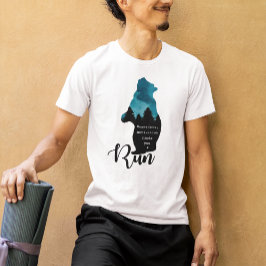 Camiseta Executar Motivação Localiza O Gráfico Do Urso Engr