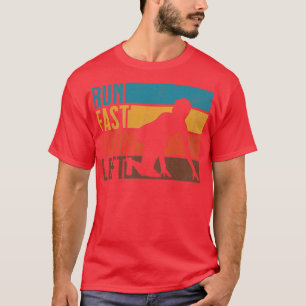 Camiseta Executar os cais de traço à esquerda do Sprint Fas