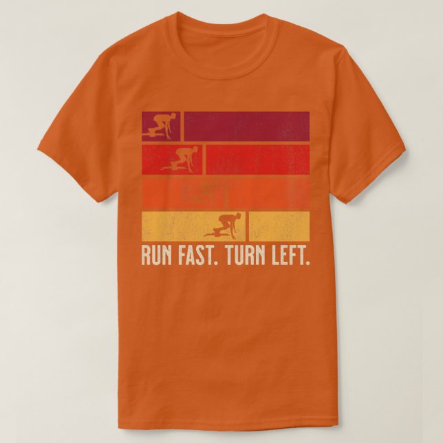 Camiseta Executar os cais de traço à esquerda do Sprint Fas (Frente do Design)