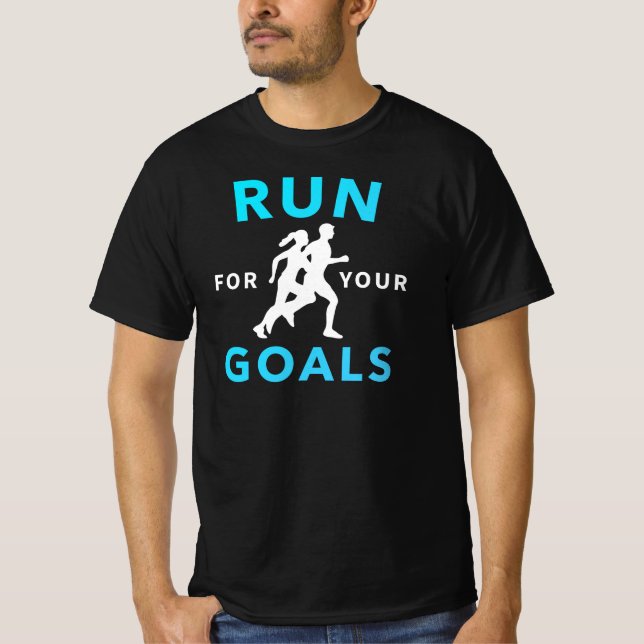 Camiseta Executar para a Motivação de Objetivos (Frente)