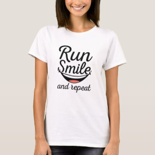 Camiseta Executar Sorriso E Repetir
