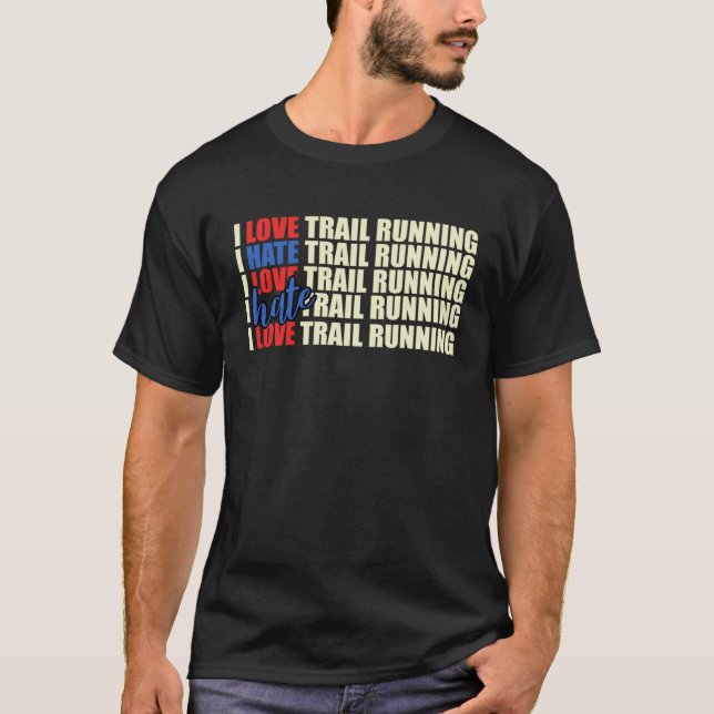 Camiseta Executar Trilha do Runner Executando Montanhas da  (Frente)