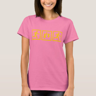 Camiseta Executar Womens de Execução da Floresta