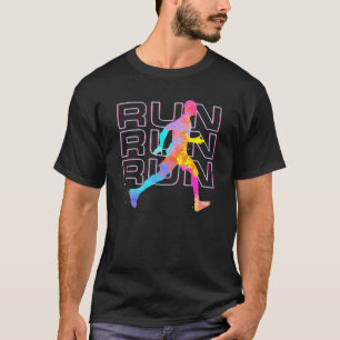 Camiseta Execute O Artsy Runner Fun Para A Maratona Rastrea