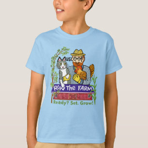 Camiseta Execute o design da Fazenda "Ready, Set, Grow"