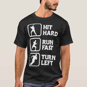 Camiseta Execute rapidamente o duro vire à esquerda design