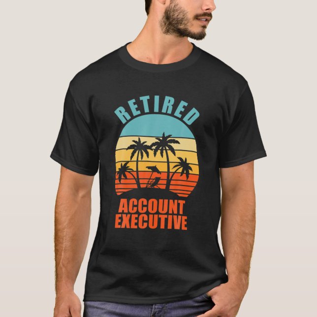 Camiseta Executivo da conta aposentado, feliz aposentadoria (Frente)