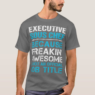Camiseta Executivo Sous Chef Maldito Adquirente Item de Ofe