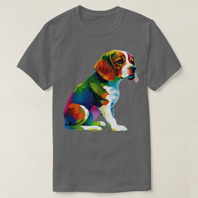 Camiseta Exemplo Colorida Beagle 1 (Frente do Design)
