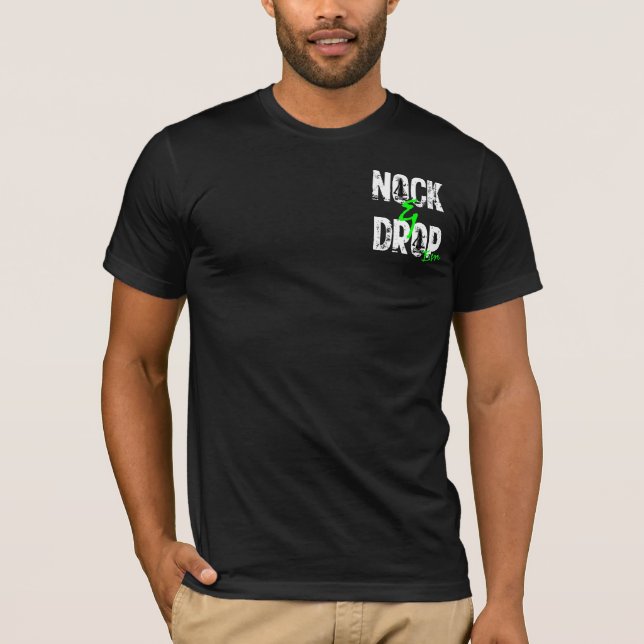 Camiseta EXEMPLO do em de Nock & de gota (Frente)