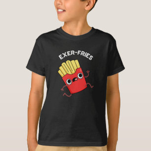 Camiseta Exer-fries Fries Engraçados Torna-se escuro BG