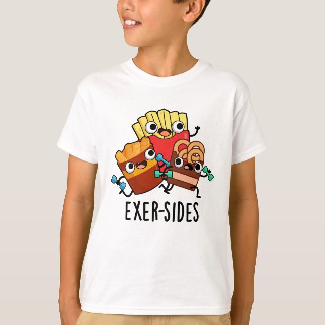 Camiseta Exer side Funny Exercise Pun (Frente)