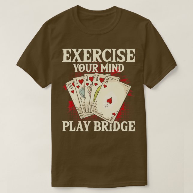 Camiseta Exerça Sua Placa Do Jogador Da Ponte Do Mind Play (Frente do Design)