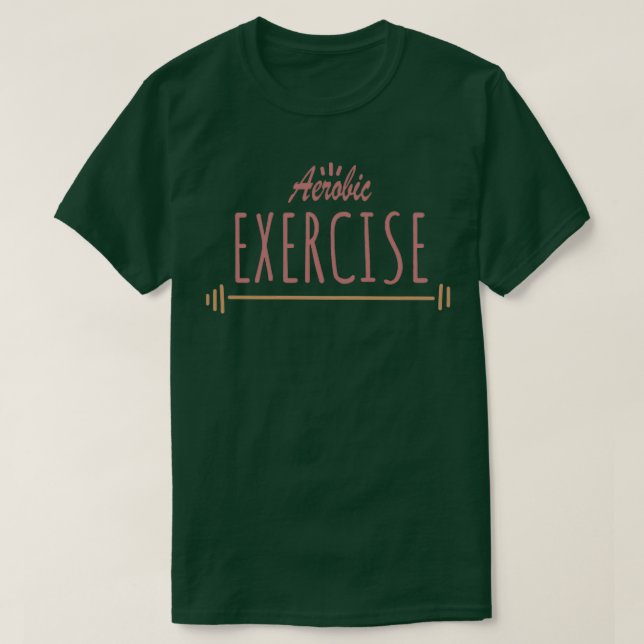 Camiseta Exercício aeróbio (Frente do Design)