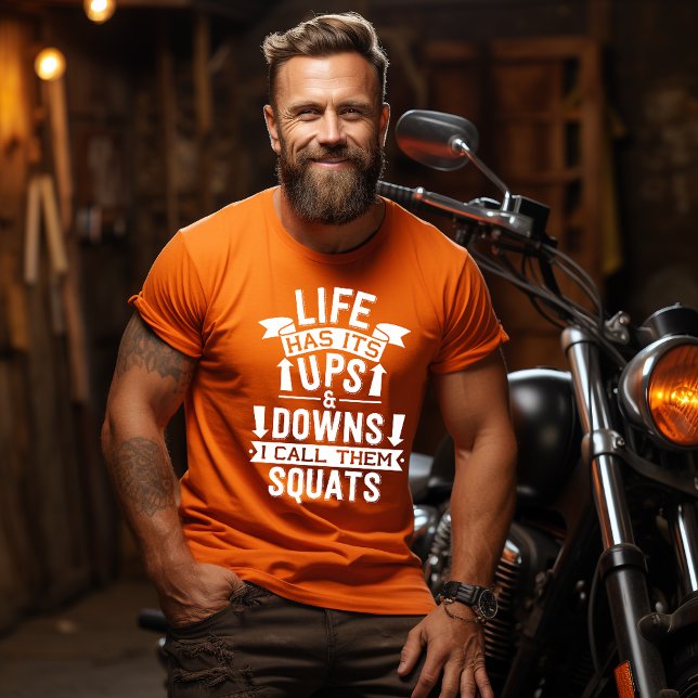 Camiseta Exercício altos e baixos da vida (Criador carregado)