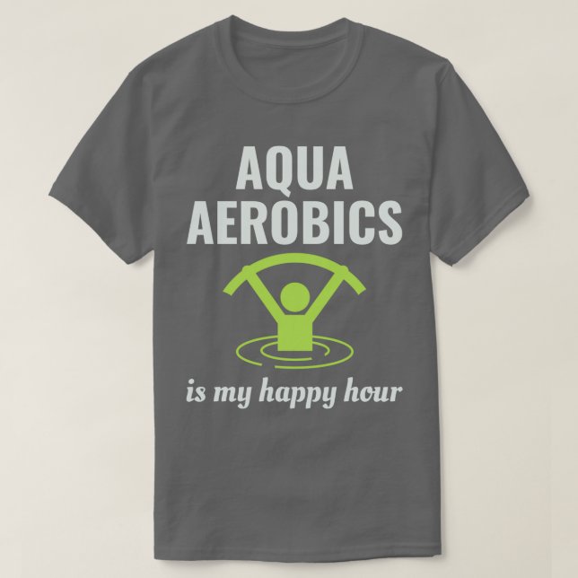 Camiseta Exercício Aquático de malhação Aquática Aeróbica Á (Frente do Design)