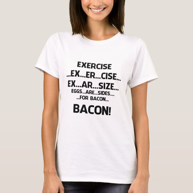 Camiseta Exercício. .BACON (Frente)