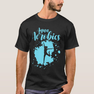 Camiseta Exercício de aeróbica aquática na água para mulher