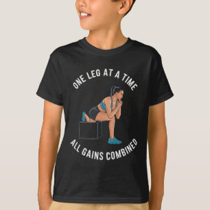 Camiseta Exercício de Agachamento Búlgaro Fitness Musculaçã