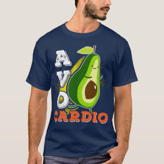 Camiseta Exercício de Cardio Avocardio Avocado Executando E