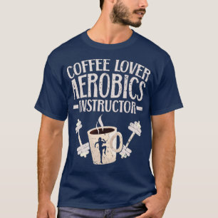 CAMISETA EXERCÍCIO DE MALHAÇÃO DO AERÓBICO DO AMOR DO CAFÉ