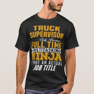 Camiseta Exercício de malhação do Supervisor de Caminhão
