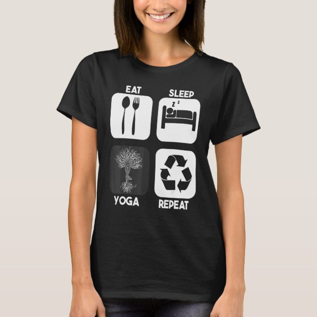 Camiseta Exercício de Meditação de Malhações Yoga Gym (Frente)