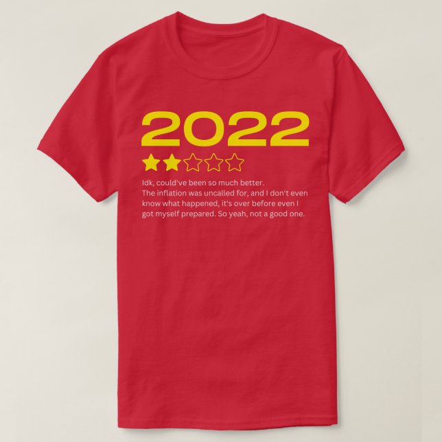 Camiseta Exercício de notação engraçado 2022 em revisão (Frente do Design)