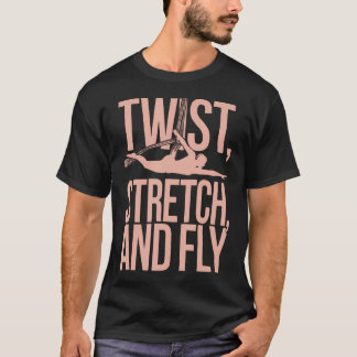 Camiseta Exercício de Yoga Aéreo Instrutor Zen de Yoga Aére