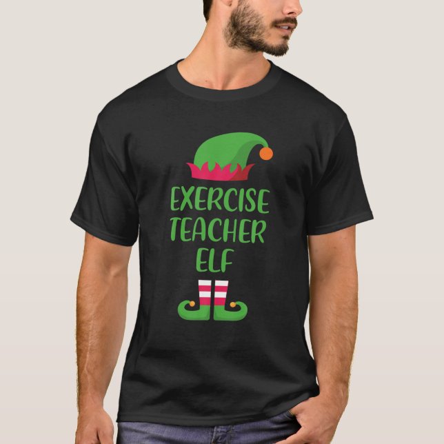 Camiseta Exercício do Professor Elf Família de Natal Corres (Frente)