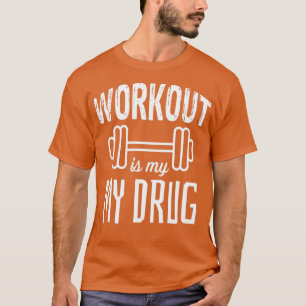 Camiseta exercício é a minha droga