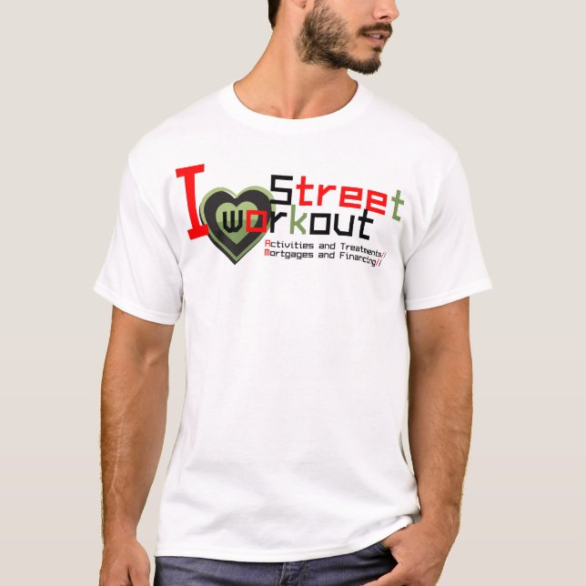 Camiseta Exercício e malhação da rua (Frente)