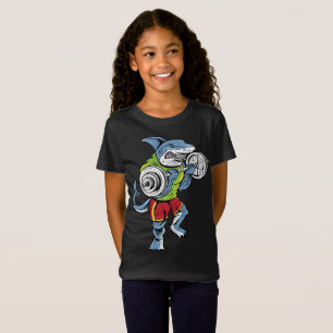 Camiseta Exercício engraçado dos animais do arco-íris da