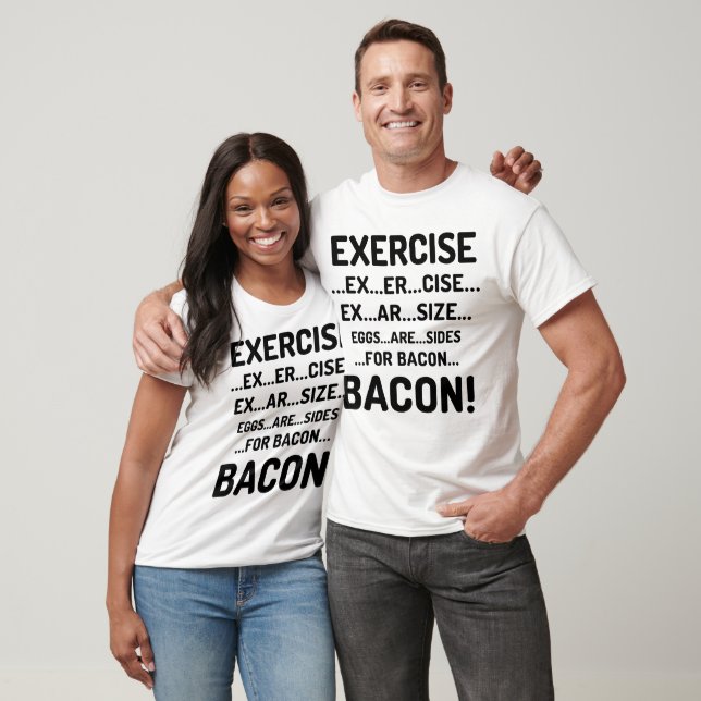 Camiseta Exercício Engraçado para Bacon Fine Jersey Tank To (Unissex)