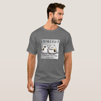 Camiseta 🍟 "Exercício? Eu Pensei Que Você Disse Fries Extr