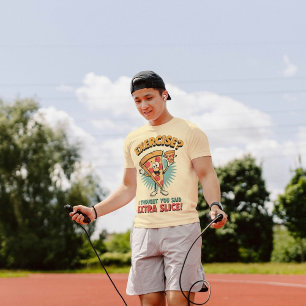 Camiseta Exercício Eu Pensei Que Você Disse Pizza Fatia Ext