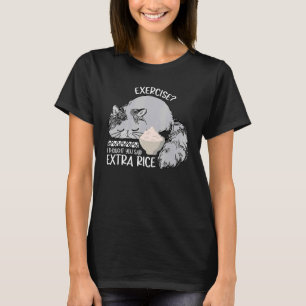 Camiseta Exercício Eu Pensei Que Você Disse Ric De Gato De