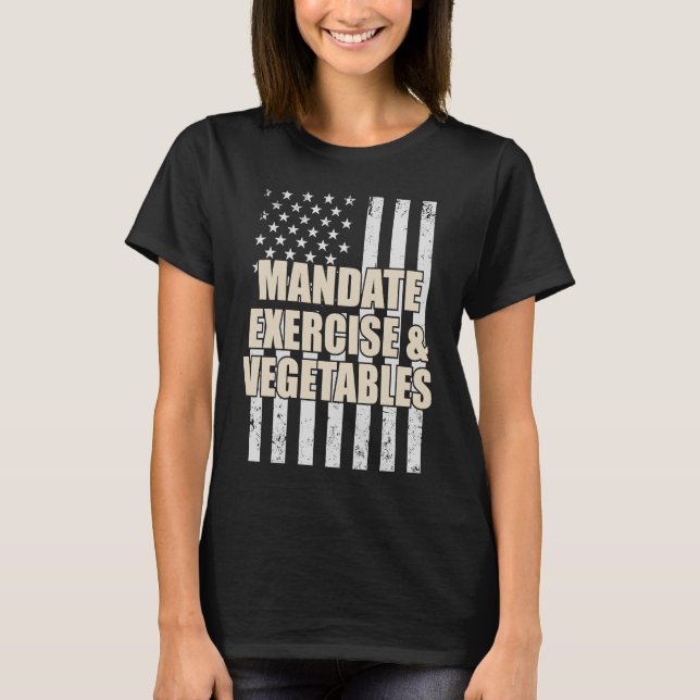 Camiseta Exercício Mandato E Produtos Hortícolas (Frente)