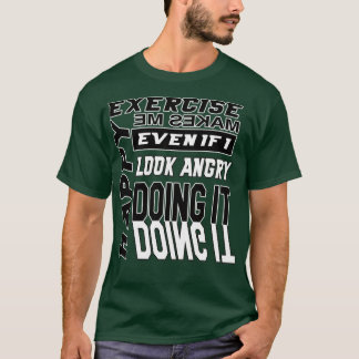 Camiseta Exercício Me Faz Feliz, Noir