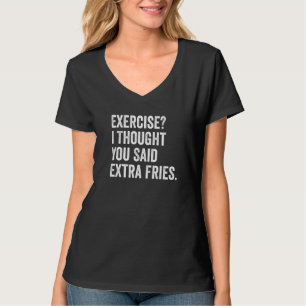 Camiseta Exercício Pensei Que Você Disse Férias Extra 2
