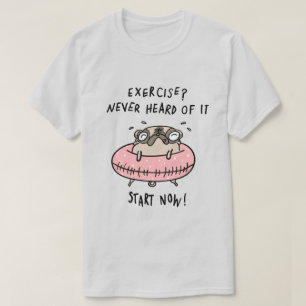 Camiseta Exercício Pug